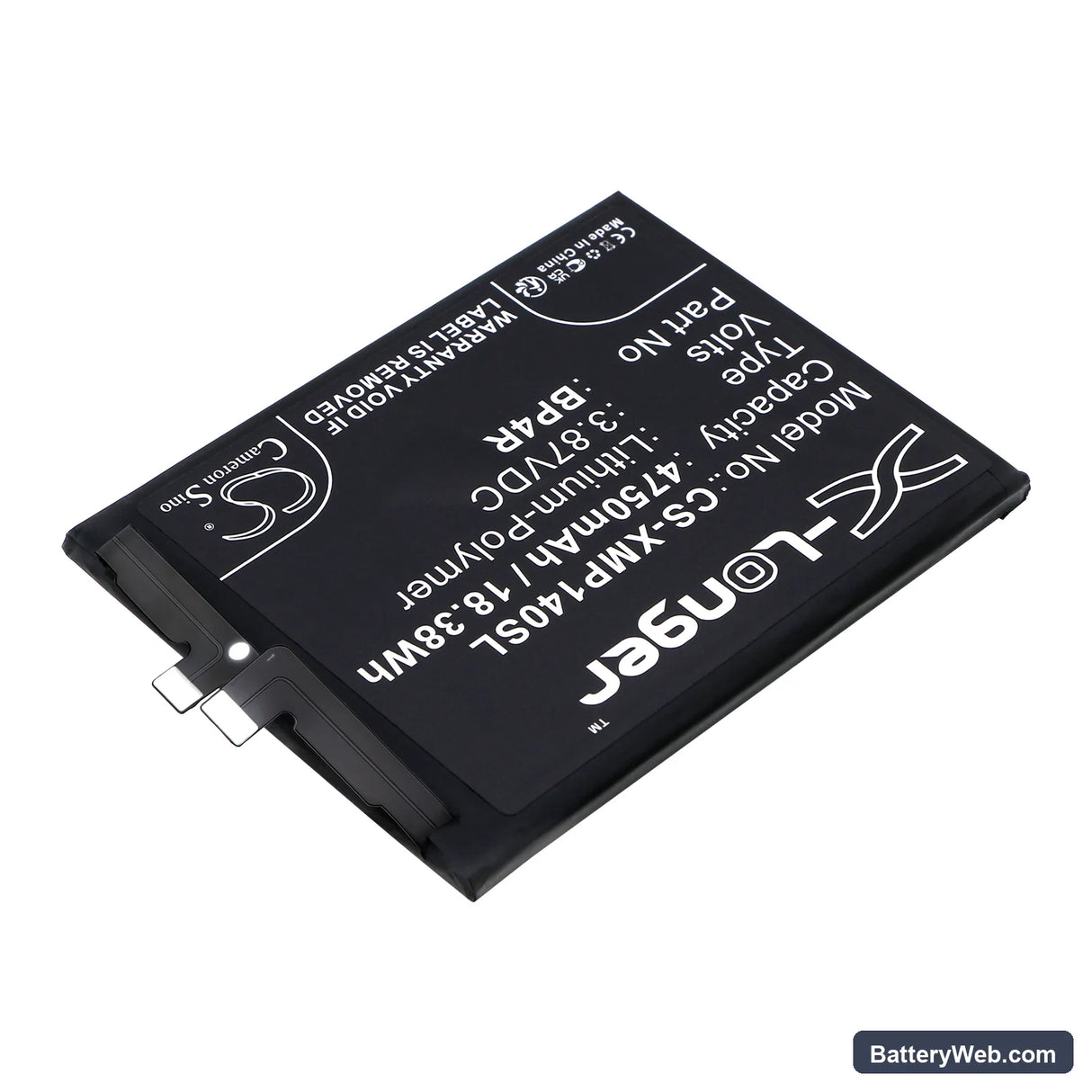 Xiaomi 14 Pro Replacement Battery, 3.87V, 4750mAh, Li-Polymer 2