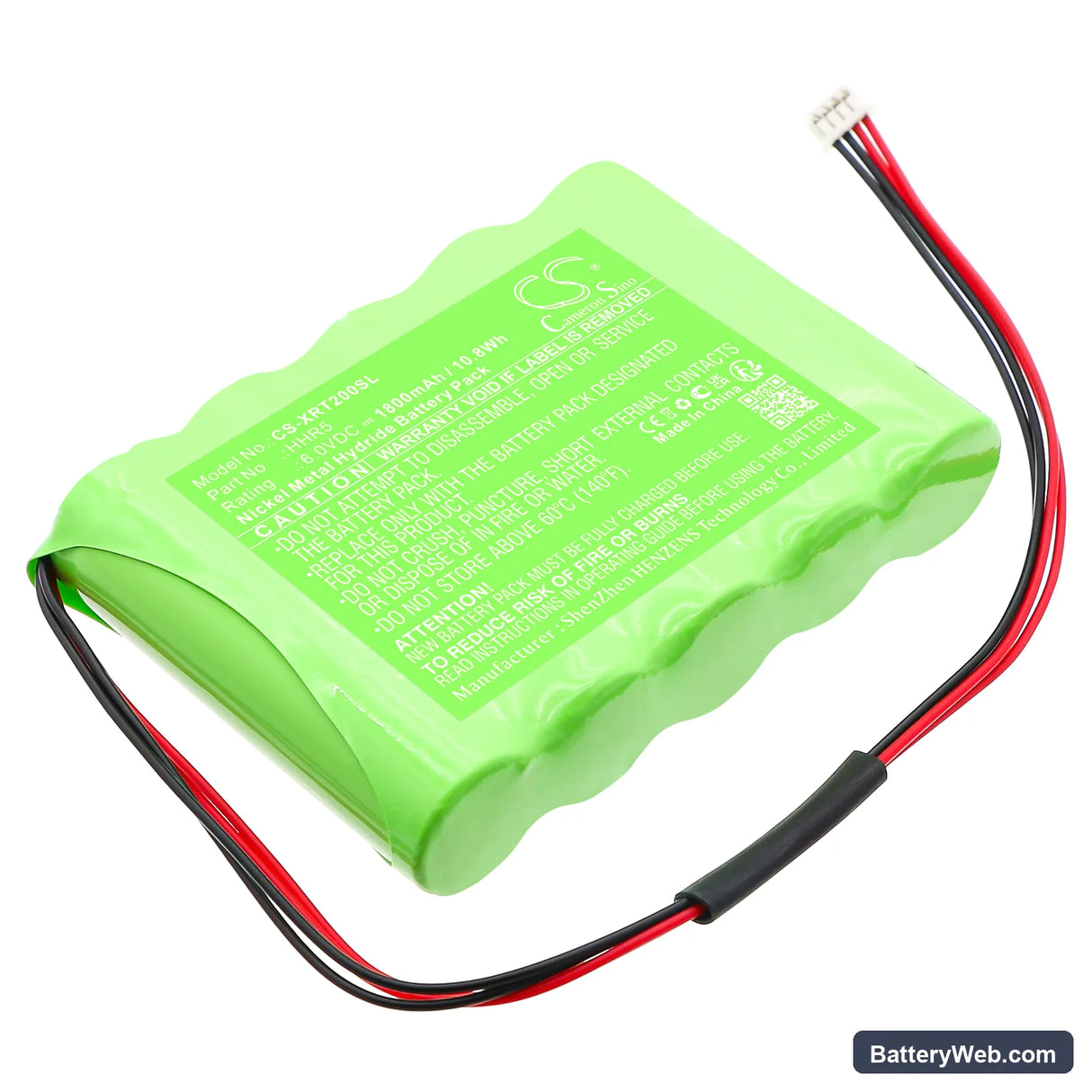 X-Rite CCD4 Replacement Battery, 6V, 1800mAh, Ni-MH 1