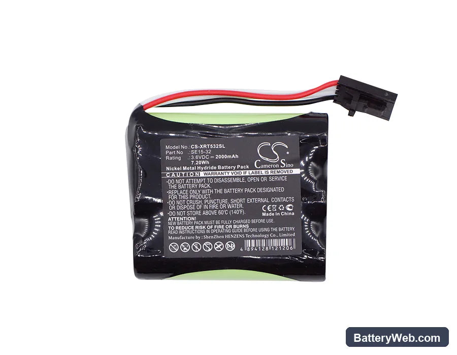 X-Rite SE15-32 Replacement Battery, 3.6V, 2000mAh, Ni-MH 3