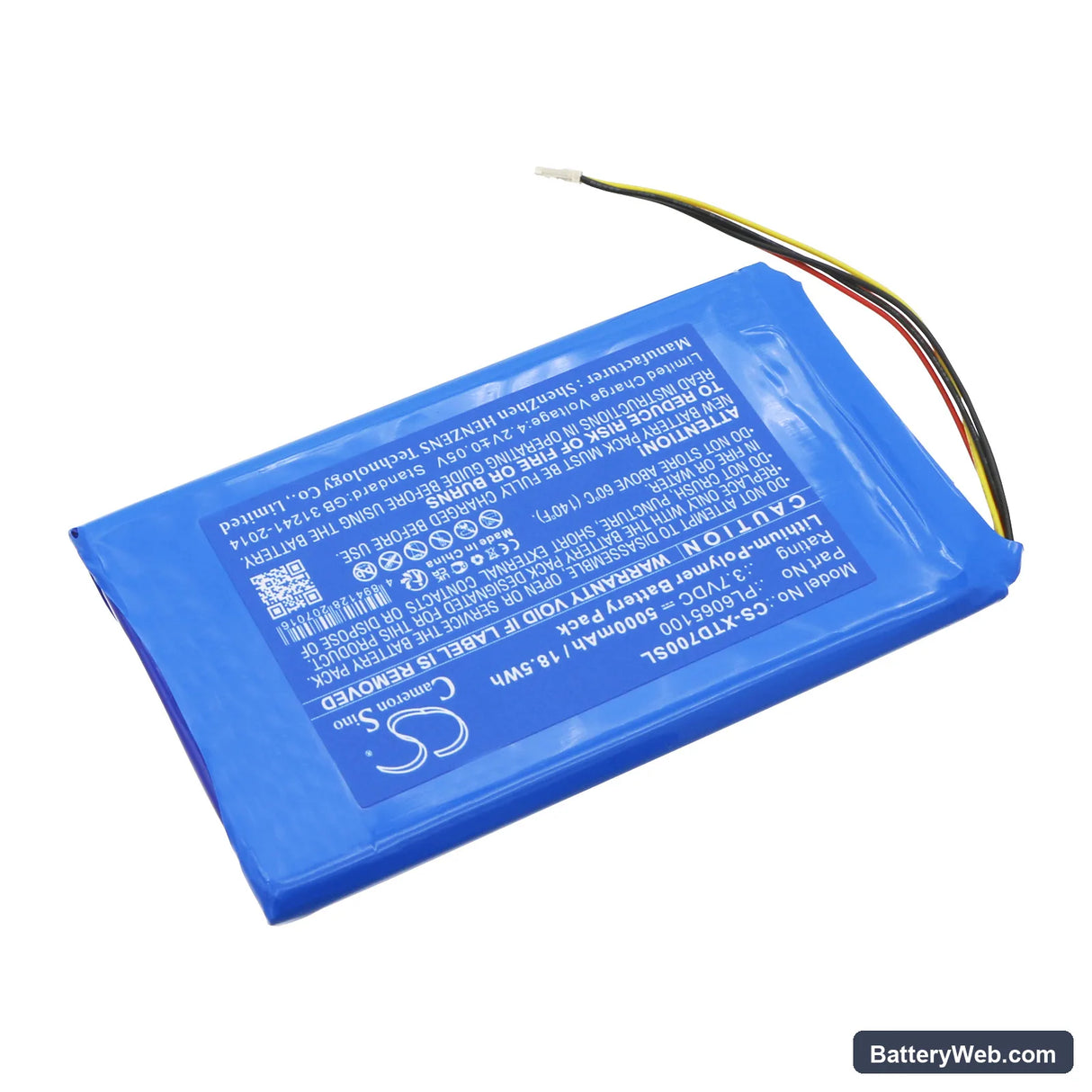 XTOOL AutoPropad Basic Key Programmer Replacement Battery, 3.7V, 5000mAh, Li-Polymer 2