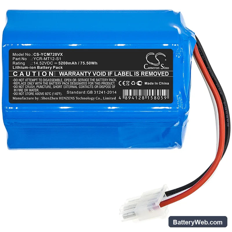 Miele Scout RX2 120 Replacement Battery, 14.52V, 5200mAh, Li-ion 3