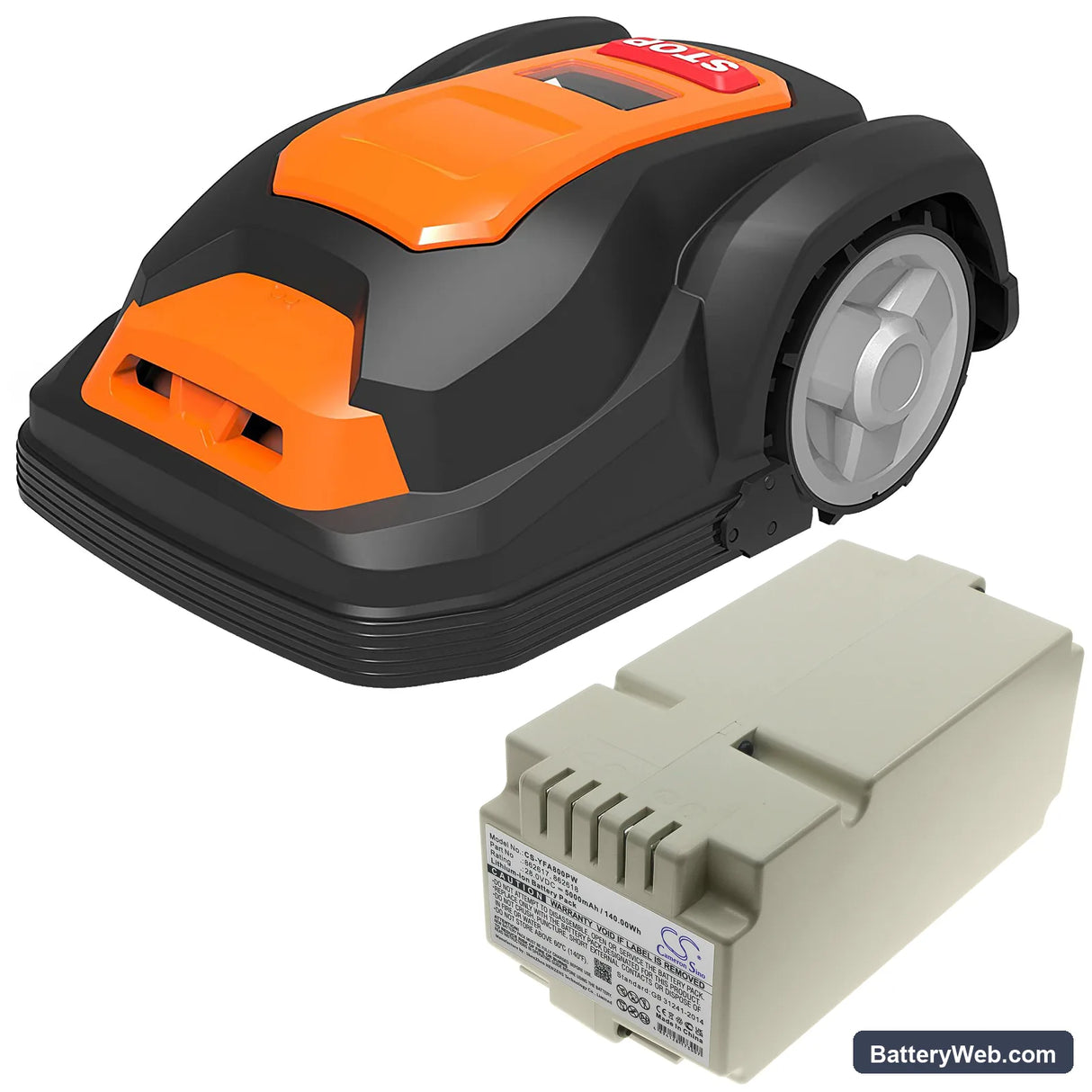 Fuxtec FX-RB218 Replacement Battery, 28V, 5000mAh, Li-ion 4