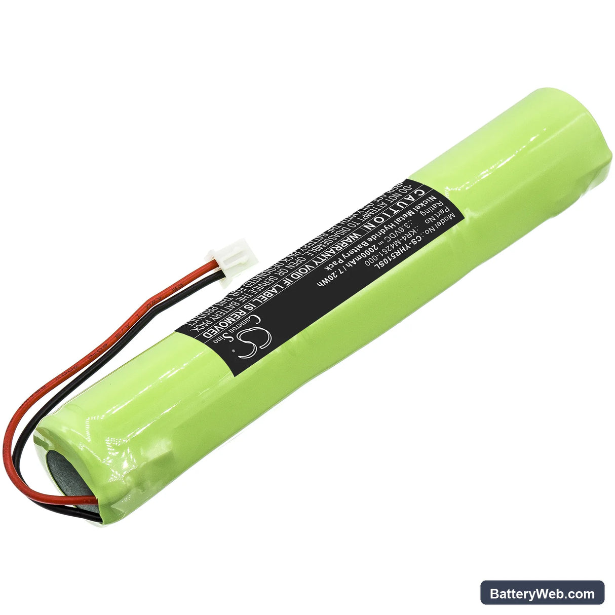 Yamaha KR4-M4251-000 Replacement Battery, 3.6V, 2000mAh, Ni-MH 2
