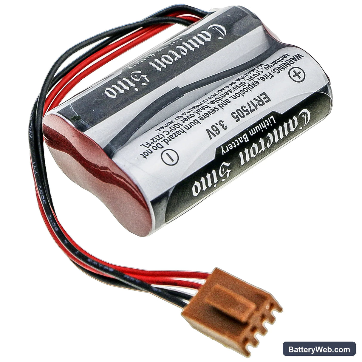 Yaskawa 2LS17500-TOY Replacement Battery, 3.6V, 3500mAh, Li-SOCl2 4