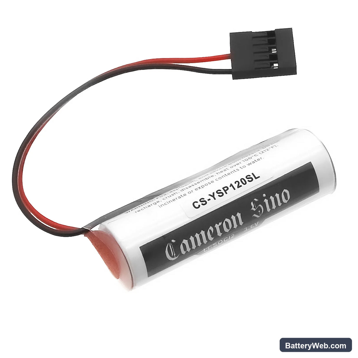 Yaskawa JEFMC-CU10 Replacement Battery, 3.6V, 2700mAh, Li-SOCl2 1
