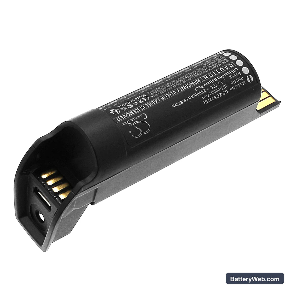 Zebra DS2278 Replacement Battery, 3.7V, 2600mAh, Li-ion 2