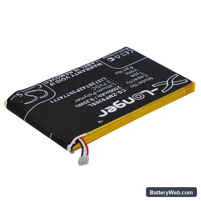 T-Mobile Z915 Replacement Battery, 3.7V, 2500mAh, Li-Polymer 2