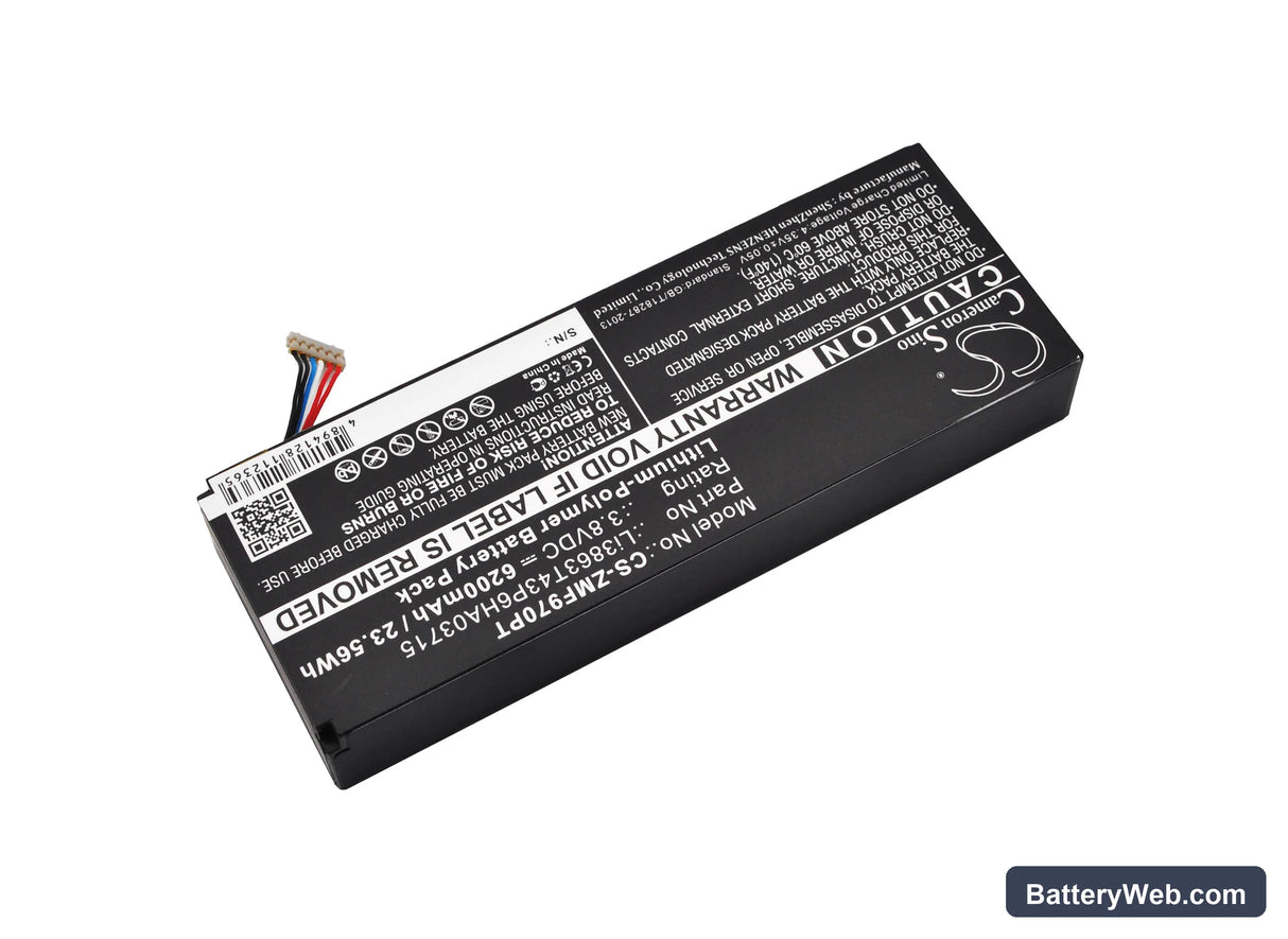 ZTE MF97V Replacement Battery, 3.8V, 6200mAh, Li-Polymer 2