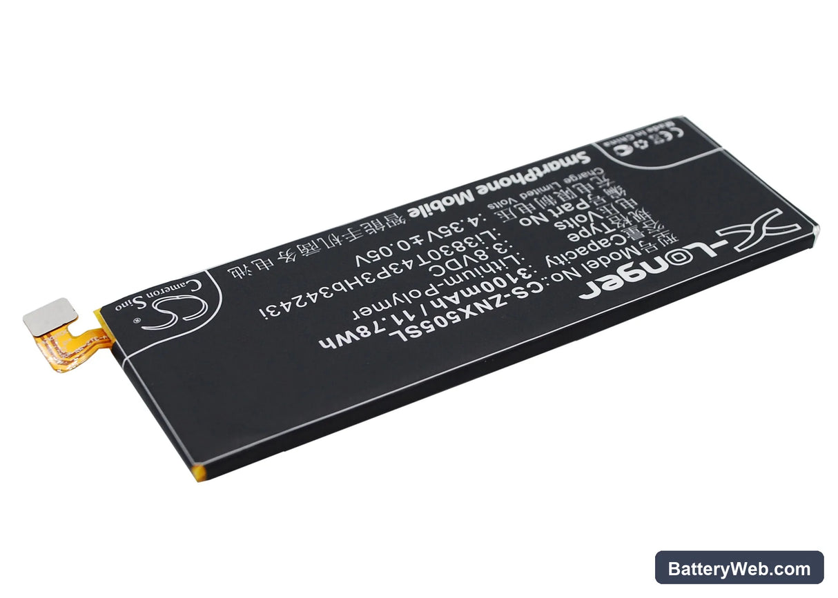 ZTE Nubia Z7 Max Replacement Battery, 3.8V, 3100mAh, Li-Polymer 2