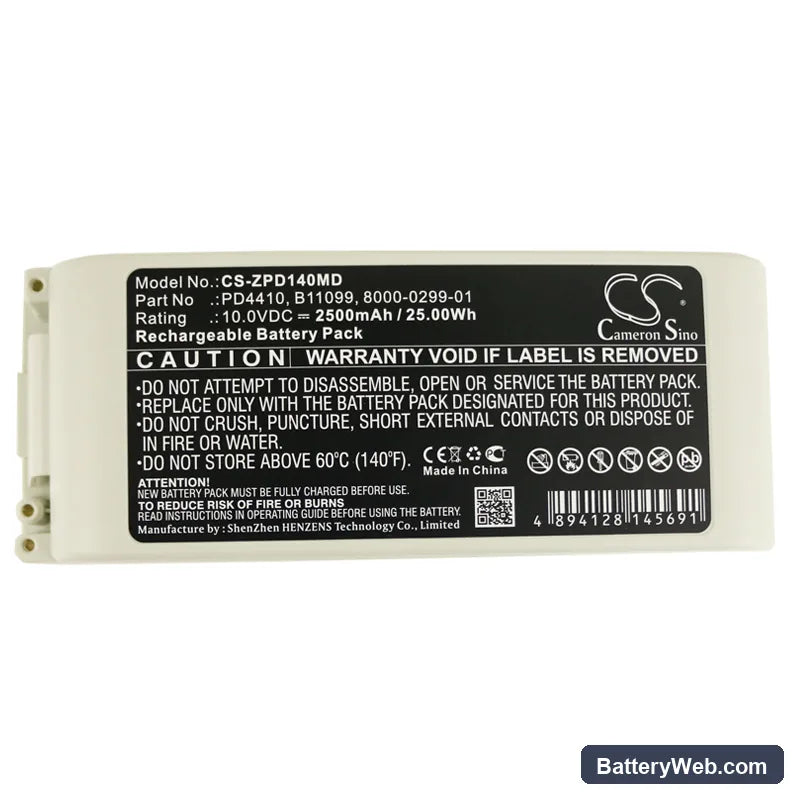 ZOLL AED Pro Defibrillator Replacement Battery, 10V, 2500mAh, Sealed Lead Acid 3