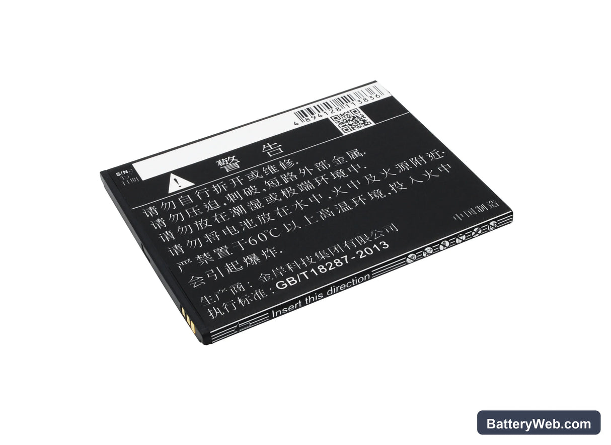 ZOPO ZP980 Replacement Battery, 3.7V, 1900mAh, Li-ion 4