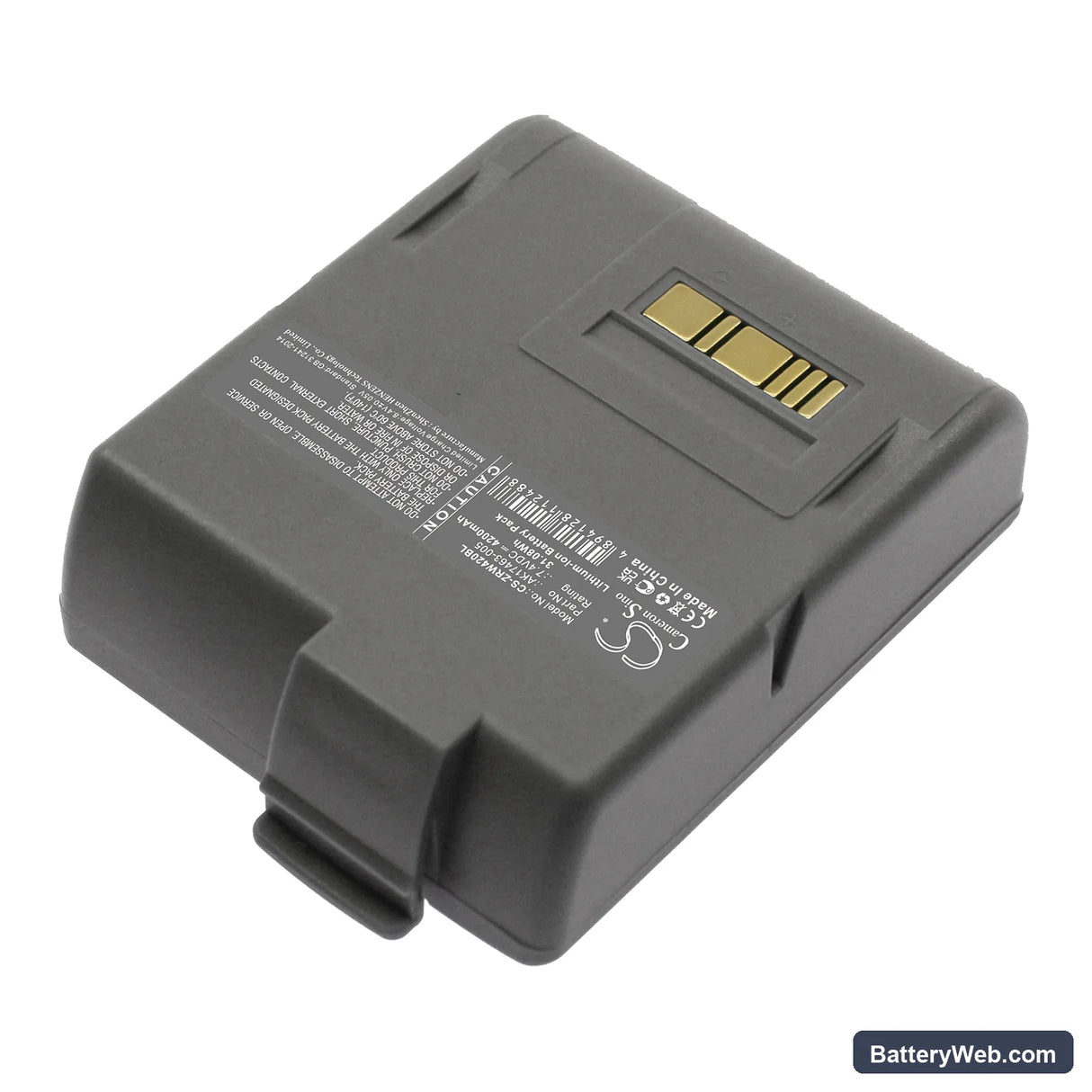 Zebra RW420 Replacement Battery, 7.4V, 4200mAh, Li-ion 2