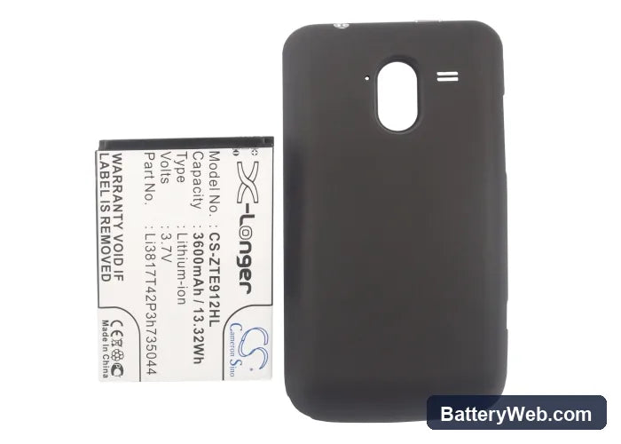 MetroPCS N9120 Replacement Battery, 3.7V, 3600mAh, Li-ion 5