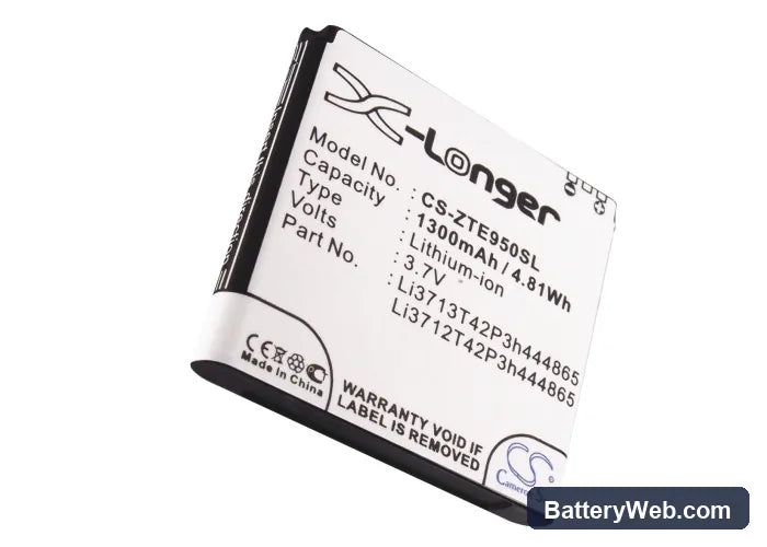 SmartFren Wide Replacement Battery, 3.7V, 1300mAh, Li-ion 5