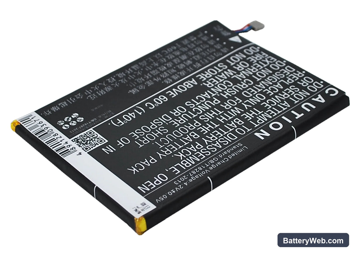 ZTE Grand S Flex Replacement Battery, 3.8V, 2300mAh, Li-Polymer 4
