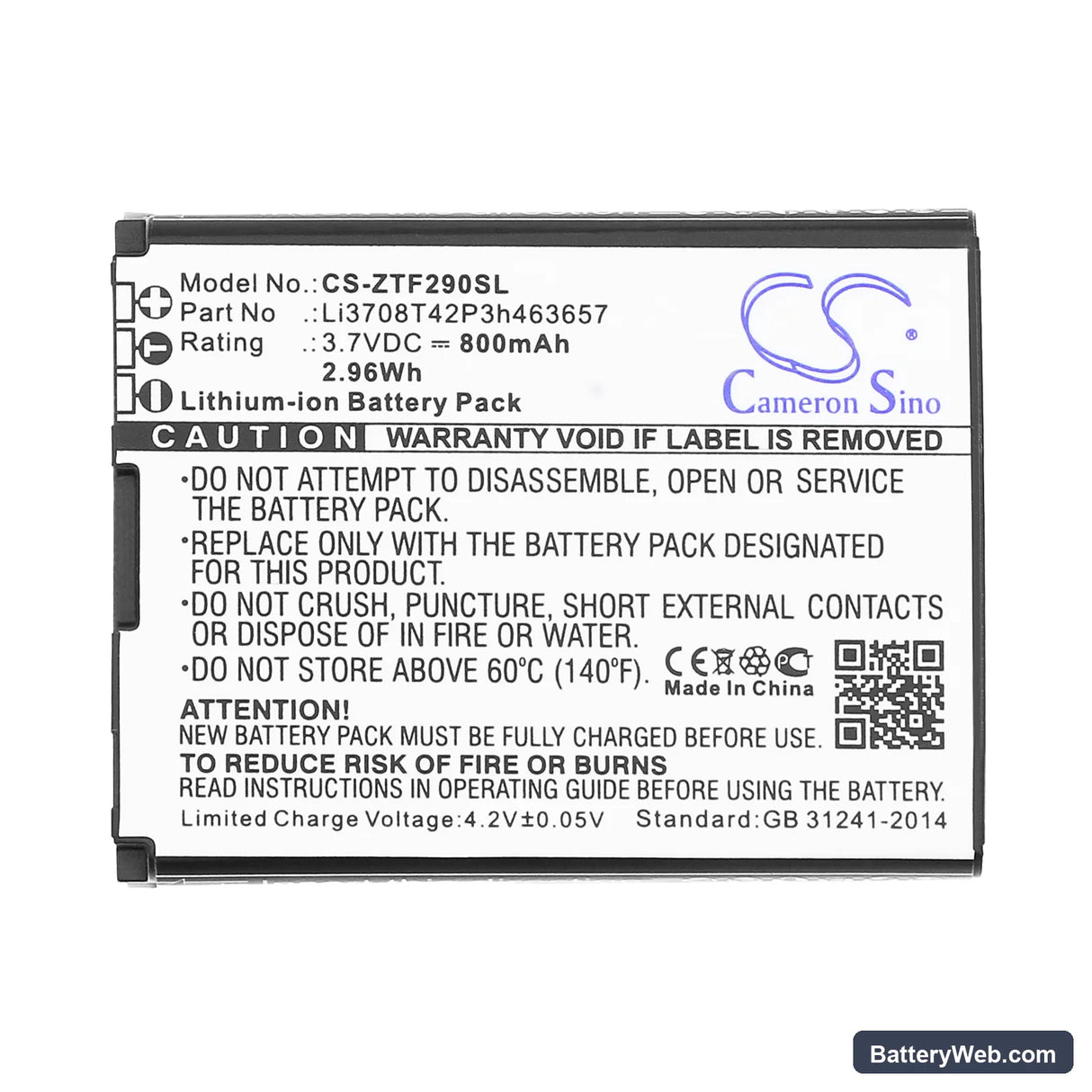 Vodafone 547 Cute Replacement Battery, 3.7V, 800mAh, Li-ion 4