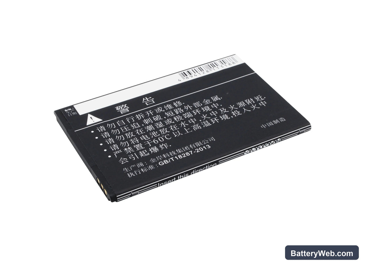 ZTE Blade L3 Replacement Battery, 3.8V, 2000mAh, Li-ion 4