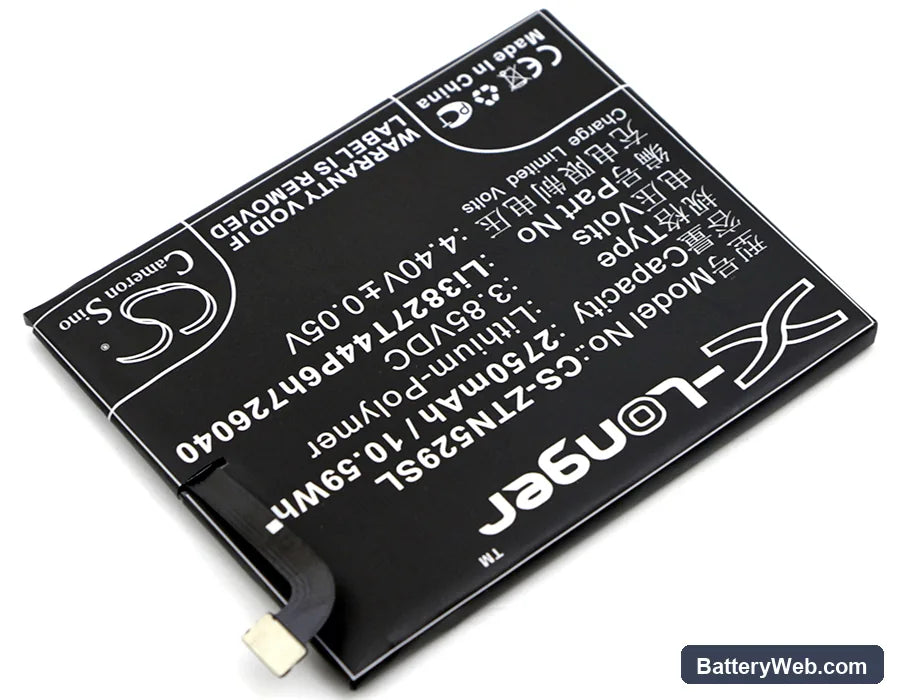 ZTE Nubia Z11 mini Replacement Battery, 3.85V, 2750mAh, Li-Polymer 2