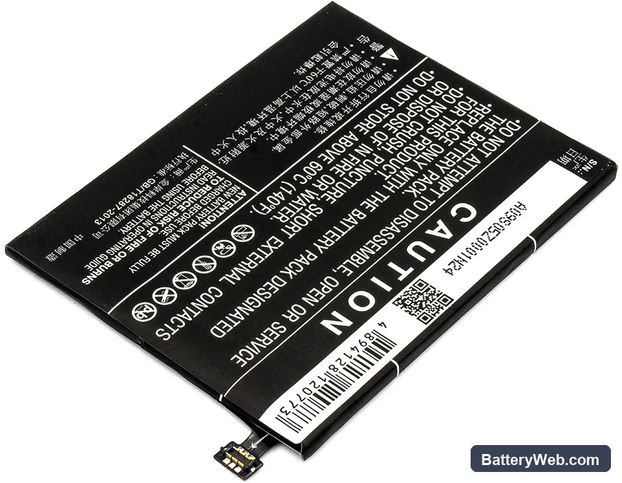 ZTE Nubia Z11 Replacement Battery, 3.85V, 3000mAh, Li-Polymer 3