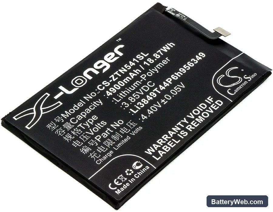 ZTE Nubia N1 Replacement Battery, 3.85V, 4900mAh, Li-Polymer 1