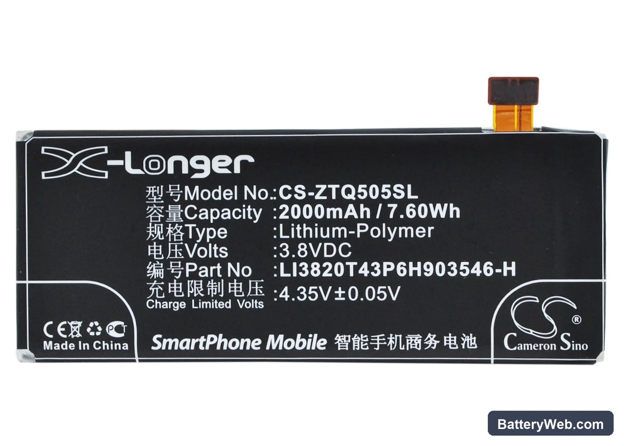 Original Blade Apex 2 Replacement Battery, 3.8V, 2000mAh, Li-Polymer 5