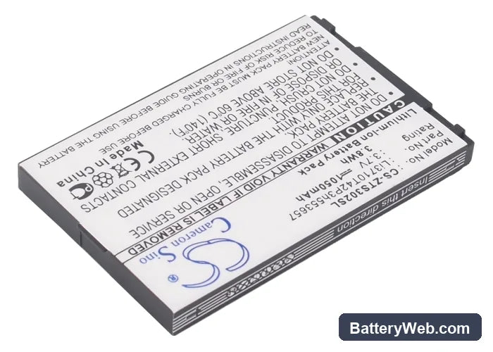 MyPhone 1050 Replacement Battery, 3.7V, 1050mAh, Li-ion 2