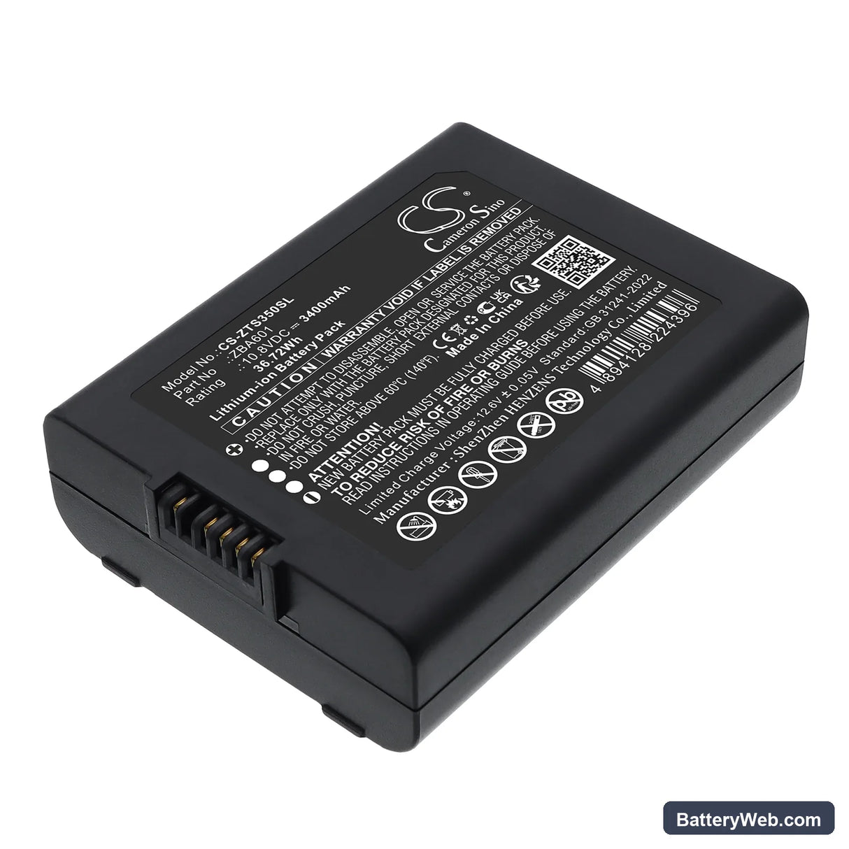 GeoMax Zenith 35 GPS GNSS Replacement Battery, 10.8V, 3400mAh, Li-ion 1