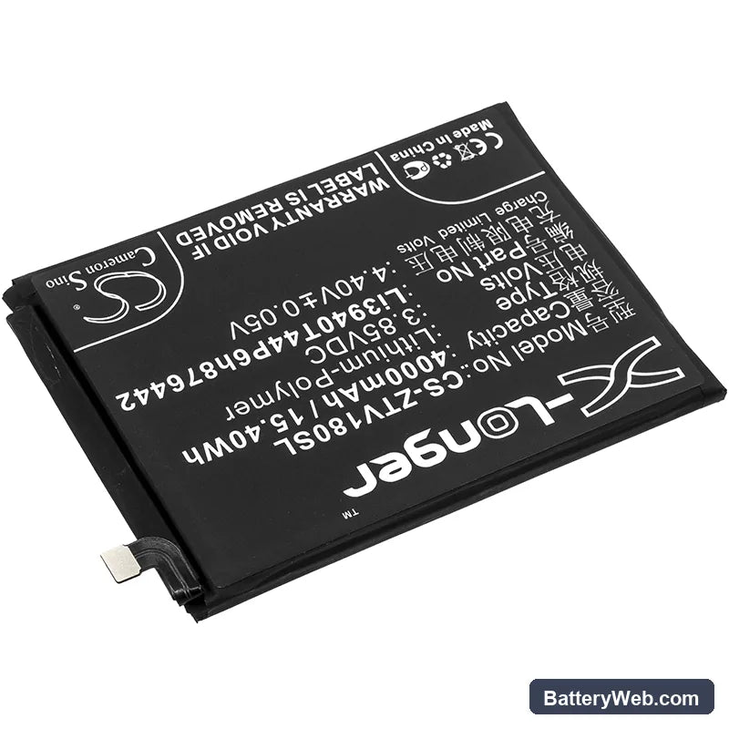 ZTE Nubia V18 Replacement Battery, 3.85V, 4000mAh, Li-Polymer 2