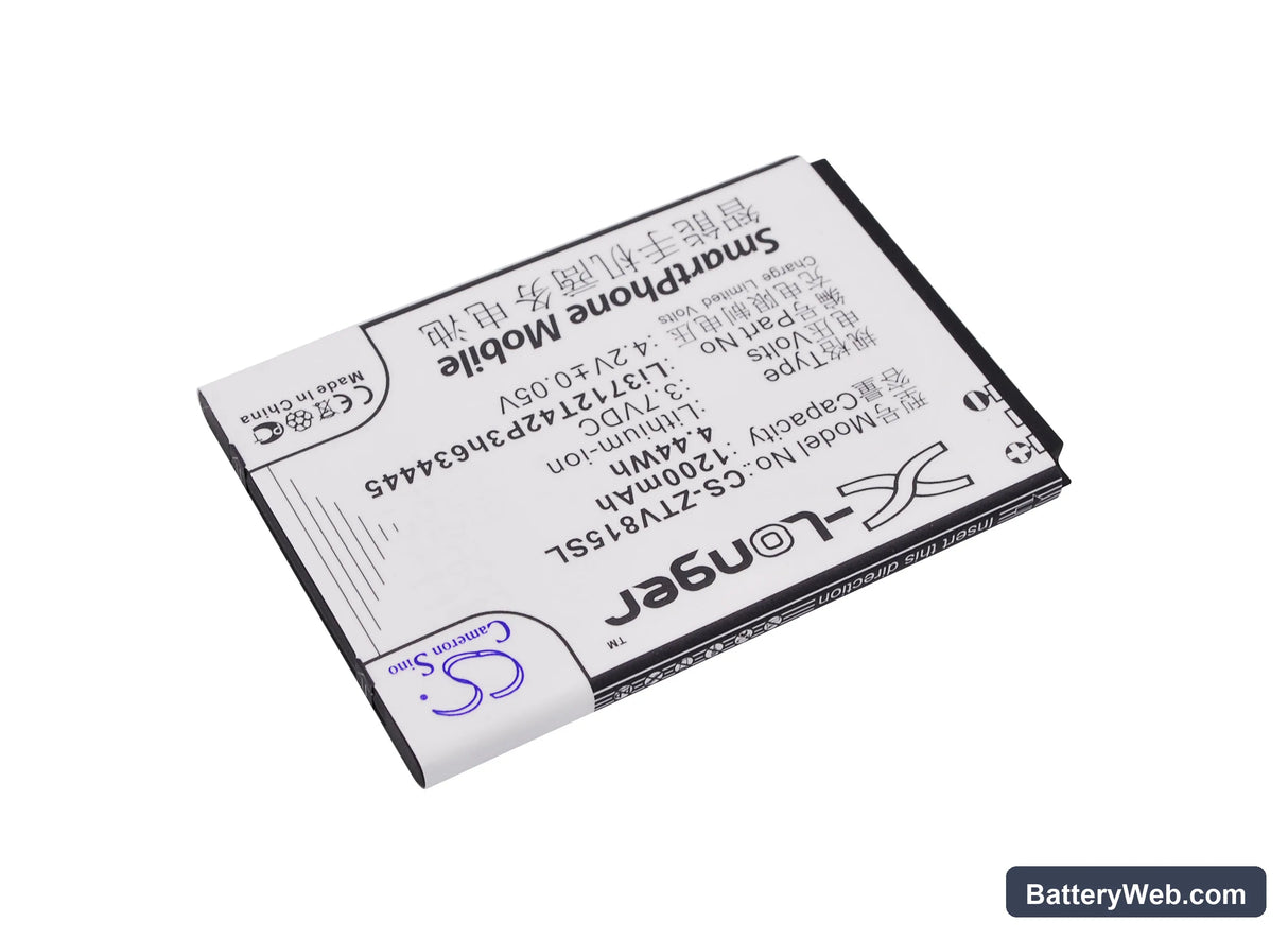 ZTE Blade C320 Replacement Battery, 3.7V, 1200mAh, Li-ion 2