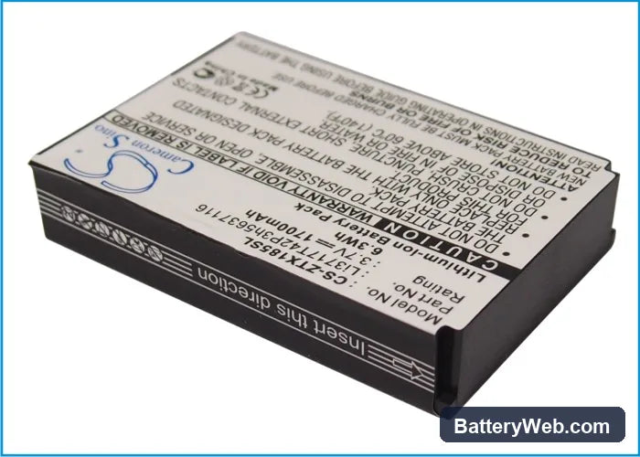 ZTE F158 Replacement Battery, 3.7V, 1700mAh, Li-ion 2