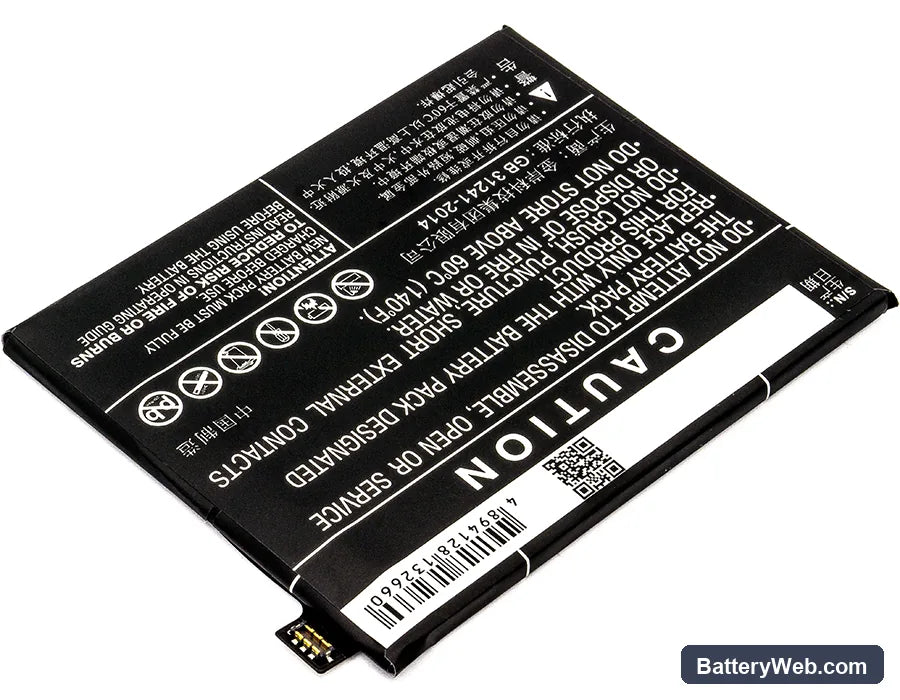 Nubia M2 Replacement Battery, 3.85V, 3600mAh, Li-Polymer 4