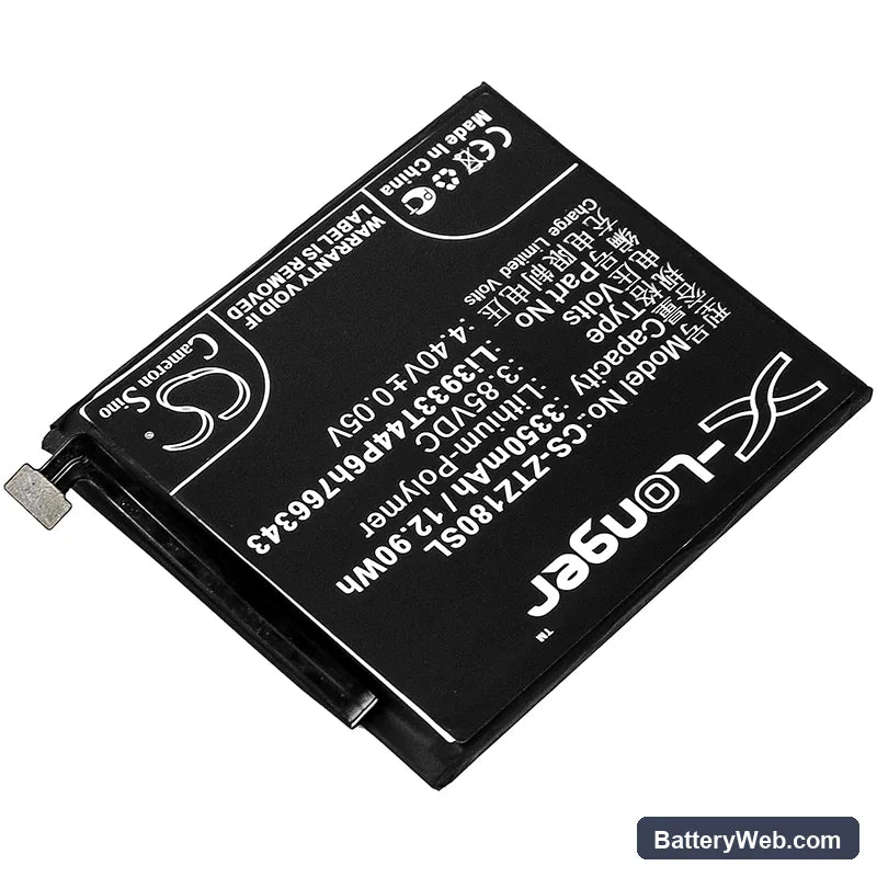 Nubia Z18 mini Dual SIM Replacement Battery, 3.85V, 3350mAh, Li-Polymer 2