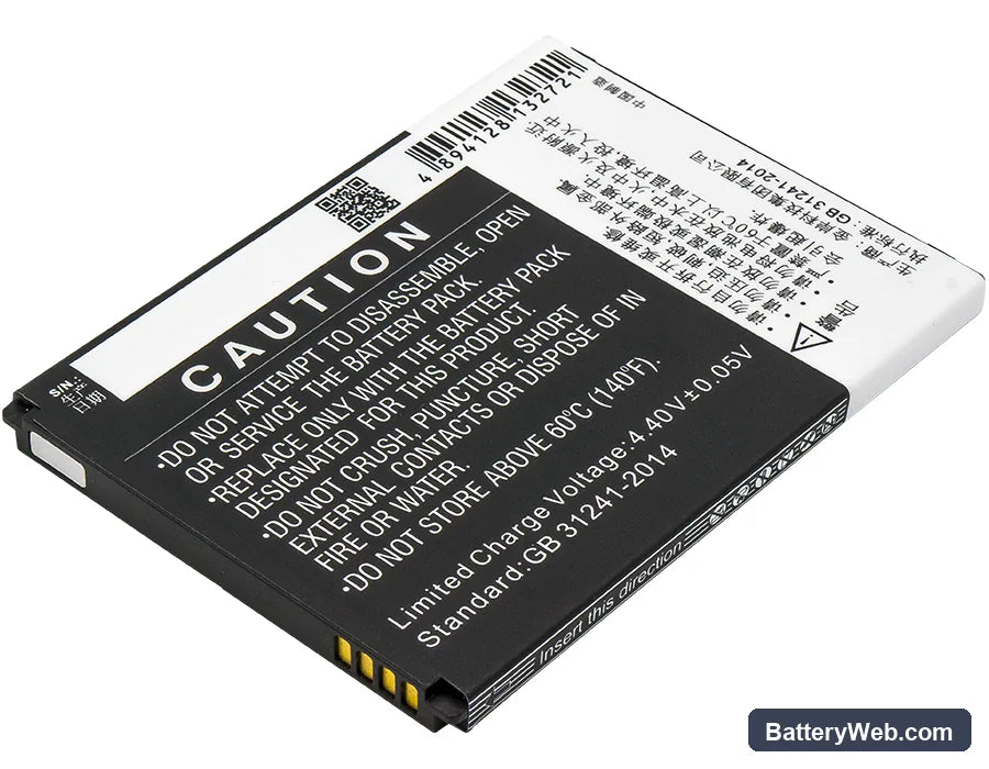 ZTE Avid Trio Replacement Battery, 3.85V, 2800mAh, Li-ion 3