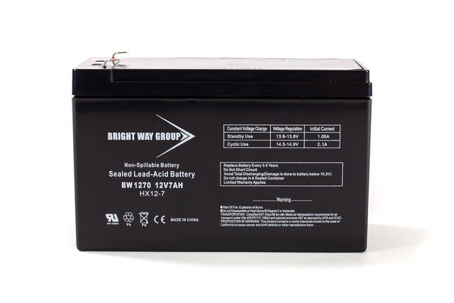 12V 7Ah SLA Compatible Replacement Battery Set for LiftMaster CSL24UL Slide Gate Operator (2-Pack)