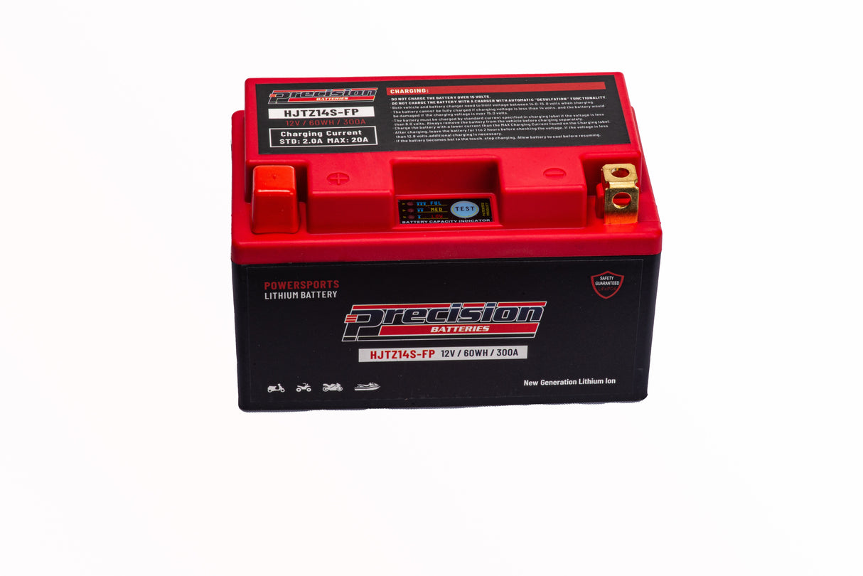 Precision HJTZ14S-FP Lithium-Ion High-Performance Replacement Battery for BMW R1200GS 1200CC (2013-2017)