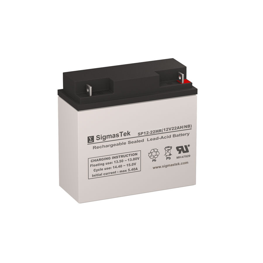12 Volt 22 Amp Sealed Lead Acid High Performance Replacement Battery