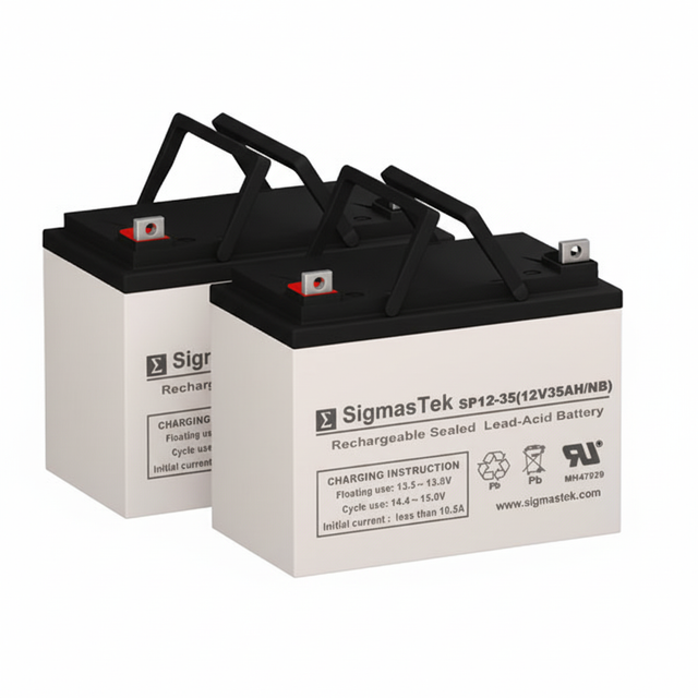 Quickie P120 12V 35AH NB U1 High Performance Replacement Battery Set