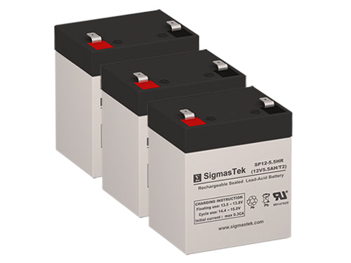 UPS12-5.5 UPS High Performance Compatible Replacement Battery Set - 3