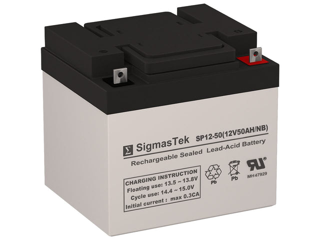 12 Volt 50 Amp NB High Performance Sealed Lead Acid Replacement Battery