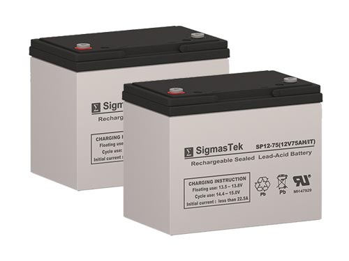 SigmasTek SP12-75 IT High Performance Replacement Battery Set