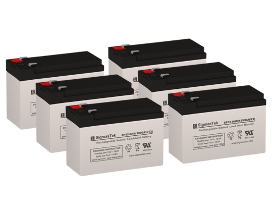 UPS12-9 UPS High Performance Compatible Replacement Battery Set - 6-Pack