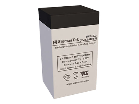 6 Volt 2.3 Amp Sealed Lead Acid Compatible Replacement Battery