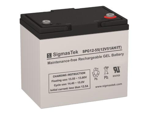 SigmasTek SPG12-55 IT GEL Compatible Replacement Battery