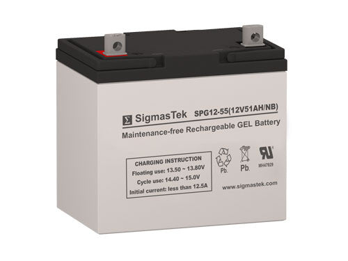 SigmasTek SPG12-55 NB GEL High Performance Replacement Battery