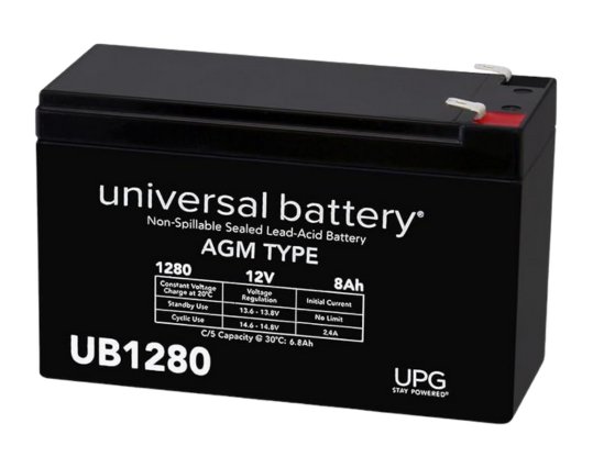 Genuine UB1280 (D5743) 12V 8Ah F1 Sealed Lead Acid Compatible Replacement Battery