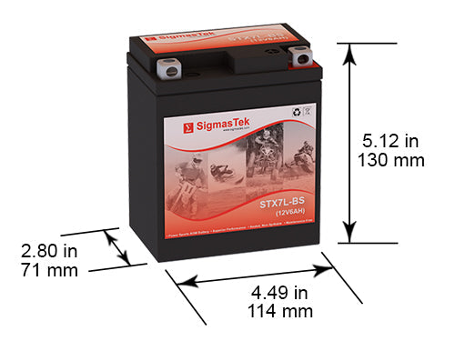 Interstate CYTX7L-BS Compatible Replacement Battery