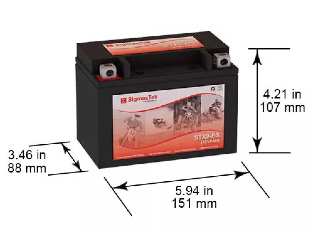 KTM 620CC Adventure, Duke, LC4, 1996-1998 High Performance Compatible Replacement Battery