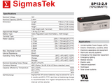 12V 2.9Ah SLA Compatible Replacement Battery