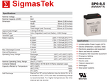Zeus PC8.5-6 High Performance Replacement Battery