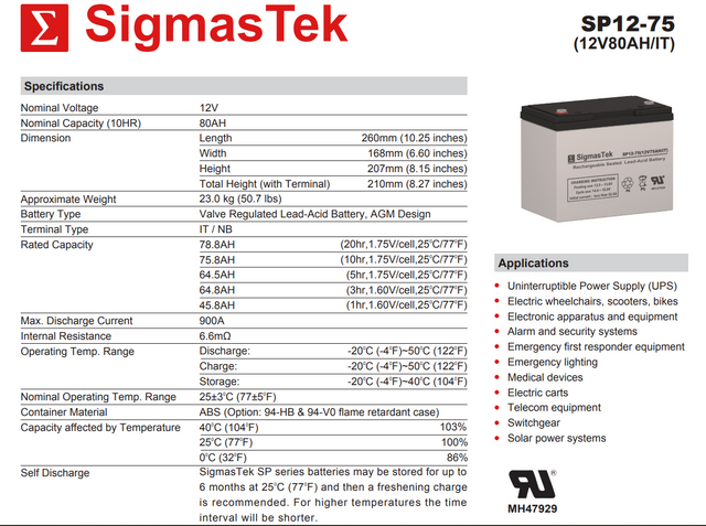 Best Technologies Unity UTK8 UPS High Performance Replacement Battery Set